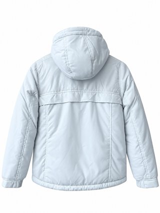 Chaqueta de lluvia blanca
