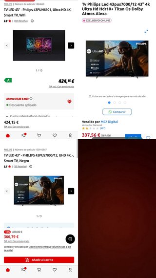 Philips 43” 4K UHD Smart TV Serie 7000