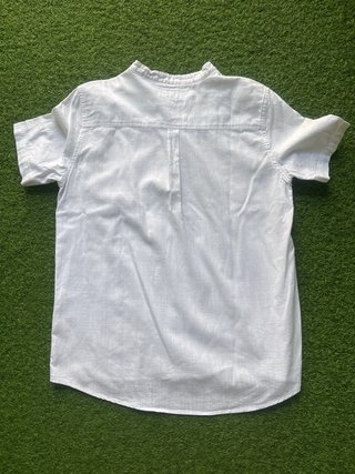 Camisa blanca cuello mao talla 13 14 niño