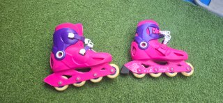 Patines en línea Exeo rosas y morados