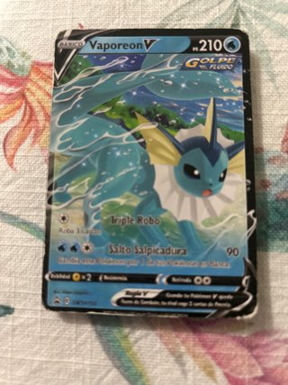 Carta Pokémon Vaporeon V
