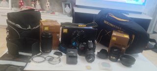 Cámara Nikon D3500 + Objetivos y accesorios