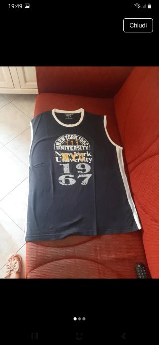 Canotta uomo blu XXL