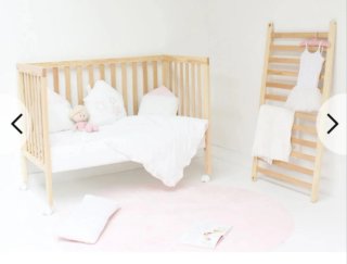 Cuna de madera 120x60 abatible