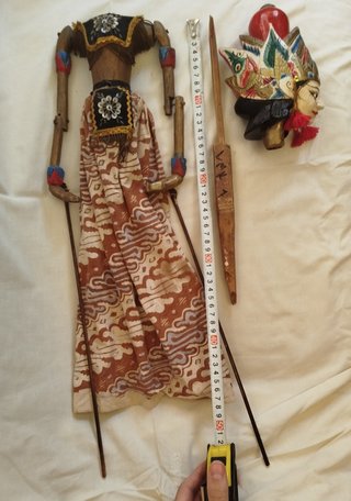 Pareja de Marionetas de Java Wayang golek