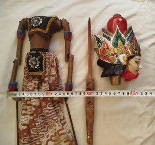 Pareja de Marionetas de Java Wayang golek