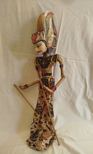 Pareja de Marionetas de Java Wayang golek