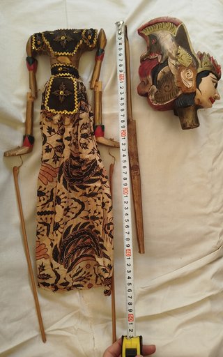 Pareja de Marionetas de Java Wayang golek