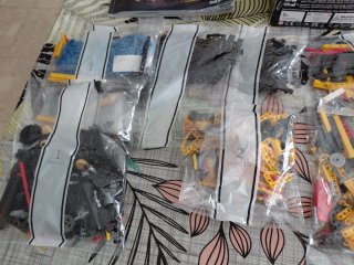 Excavadora oruga lego compatible con 6 motores