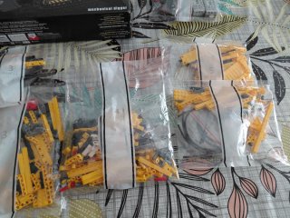 Excavadora oruga lego compatible con 6 motores