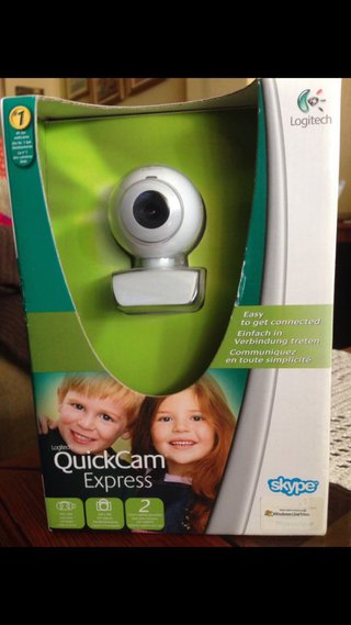 Logitech QuickCam Express Webcam Plata