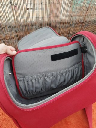 Bolso de mano Samsonite rojo
