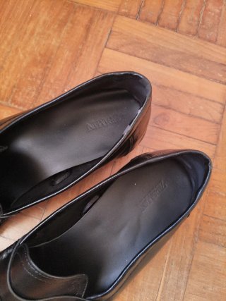 Mocasines negros hombres Zara talla 45