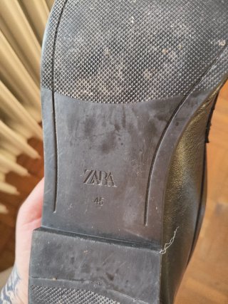Mocasines negros hombres Zara talla 45