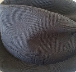Chapéu Trilby Adriatico Cinza Xadrez