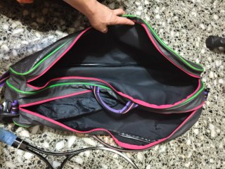 Mochila + raquetas + pelotas de tenis