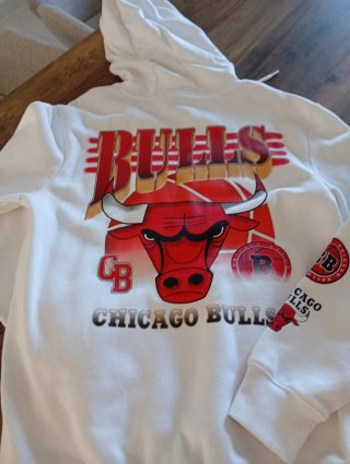 Sudadera Chicago Bulls Blanca