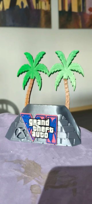 Soporte Mando GTA VI, play 5 o xbox con máquina 3D