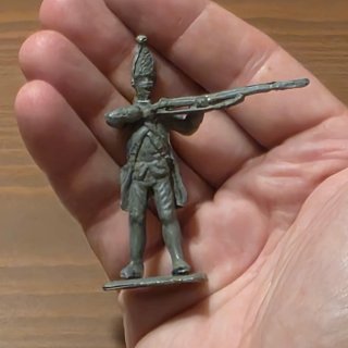 Soldado napoleonico de plomo antiguo