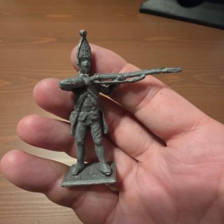 Soldado napoleonico de plomo antiguo