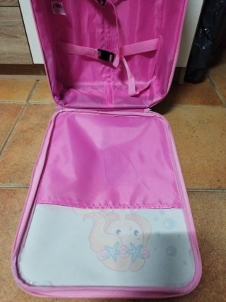 Maleta infantil con ruedas y mochila sirena