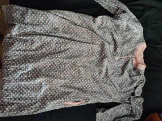 Conjunto Pijama Estampado Gris y Rosa