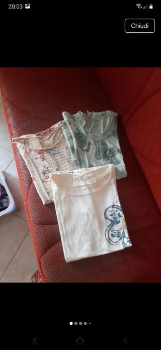 3 maglie donna manica corta