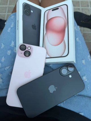 iPhone 15 y 16 - Negro y Rosa