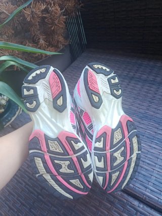 Zapatillas Asics Running Mujer Rosa/Plata