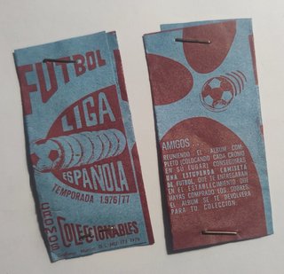 100 Sobres Futbol Grafimur 1976/77