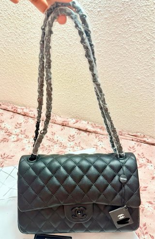 Bolso Chanel Classic double flap Negro Matelassé