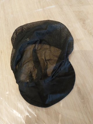 Chaquetilla y gorro de cocina negro