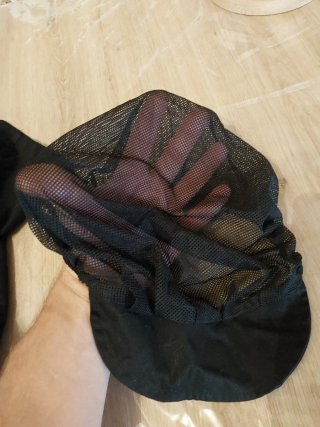 Chaquetilla y gorro de cocina negro