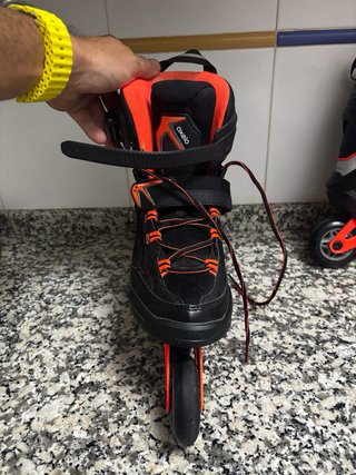 Patines en línea Oxelo negros y naranjas Talla 41