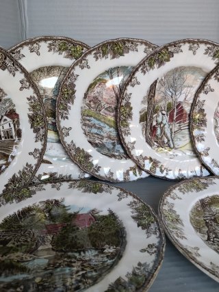 Johnson Bros 7 Platos Porcelana Inglesa