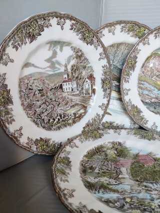 Johnson Bros 7 Platos Porcelana Inglesa