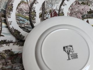 Johnson Bros 7 Platos Porcelana Inglesa