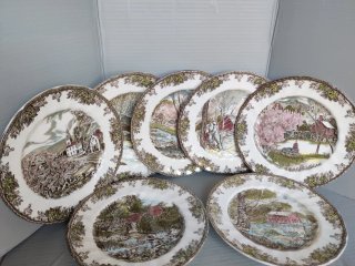Johnson Bros 7 Platos Porcelana Inglesa