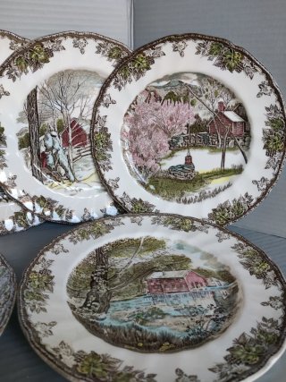 Johnson Bros 7 Platos Porcelana Inglesa