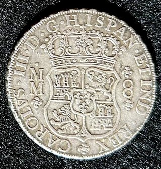 8 Reales Carlos III 1761 Plata