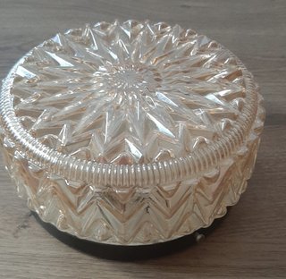 Lámpara Vintage Cristal Tallado