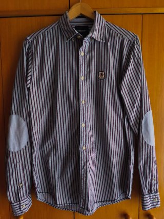 Camisa Springfield Rayas azulgrana.