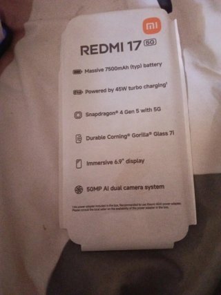 Redmi17 5G,batería7500mAh,funda y pantalla protect