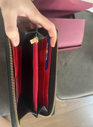 Cartera ICAB Unisex Negra y Roja
