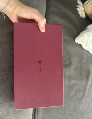 Cartera ICAB Unisex Negra y Roja