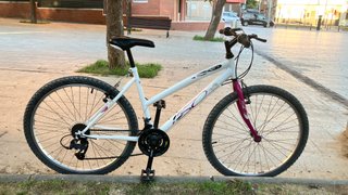 Bicicleta Montaña Mujer 26 Blanca/Rosa