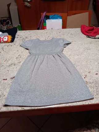 Vestito argento bambina H&M