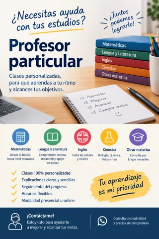 SE OFRECEN CLASES PARTICULARES