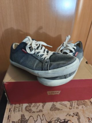 Zapatillas tela Levis grises