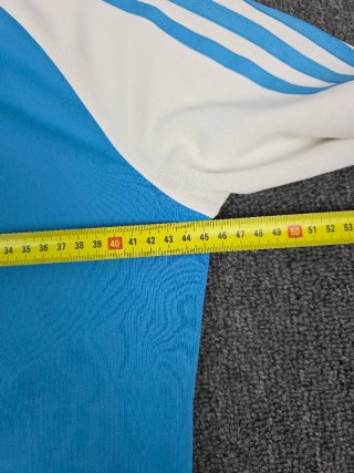 Adidas Vintage Blue White Zip Hoodie Jacket M